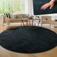 thumbnail image 1 of Paco Home Soft Washable Area Rug In Navy - 5'3" Round (5'Round), 1 of 5