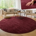 thumbnail image 1 of Paco Home Soft Washable Area Rug In Red - 6'7" Round (6'Round), 1 of 5