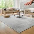 thumbnail image 1 of Paco Home Soft Washable Area Rug In Silver - 6'7" Square (6'Square), 1 of 5