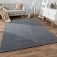 thumbnail image 1 of Paco Home Textured Area Rug Soft & Washable in Anthracite - 2'8" x 4'11" (3'x5'), 1 of 6
