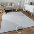 thumbnail image 1 of Paco Home Textured Area Rug Soft & Washable in Grey - 3'11" x 5'3" (4'x5'), 1 of 6