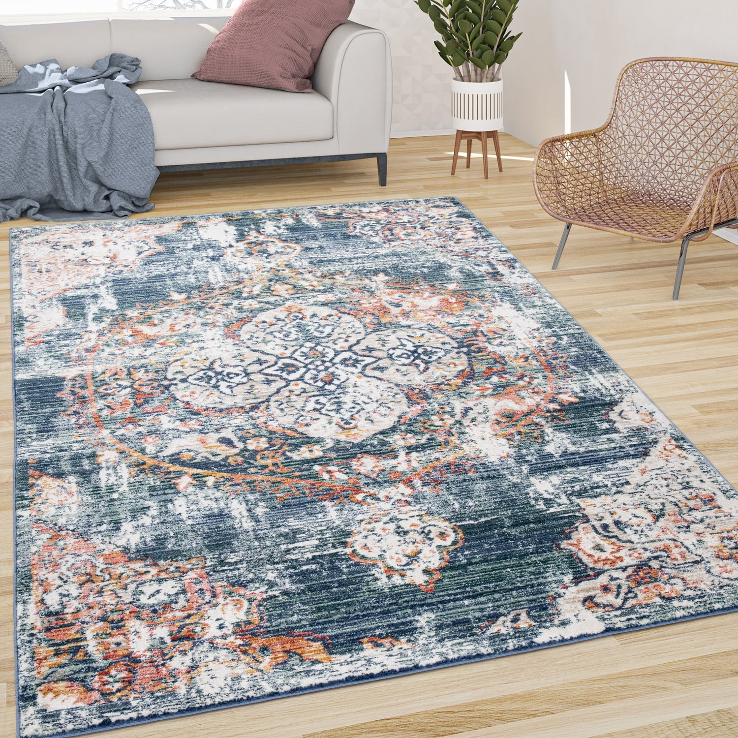 Paco Home Vintage Rug Oriental Design With Modern Ornaments Multicolor paco-home-vintage-rug-oriental-design-with-modern-ornaments-multicolor