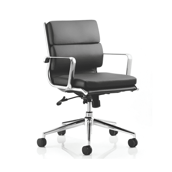 Paco Office Chair Low Back in Color Black - Replica