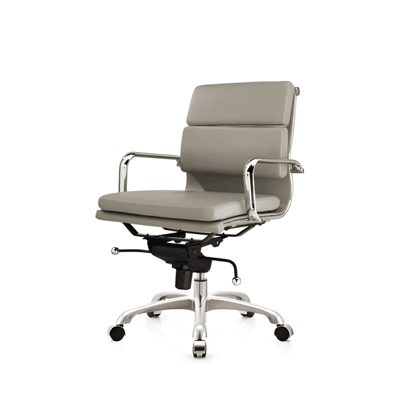 Paco Office Chair Low Back in Color Grey - Replica