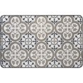thumbnail image 1 of Paco Printed Kitchen Mat - Blue & Gray Tile Design - 32" x 20"- Stylish & Durable - Ideal for Homeowners & Renters - Non Slip & Comfort Floor Mat, 1 of 5