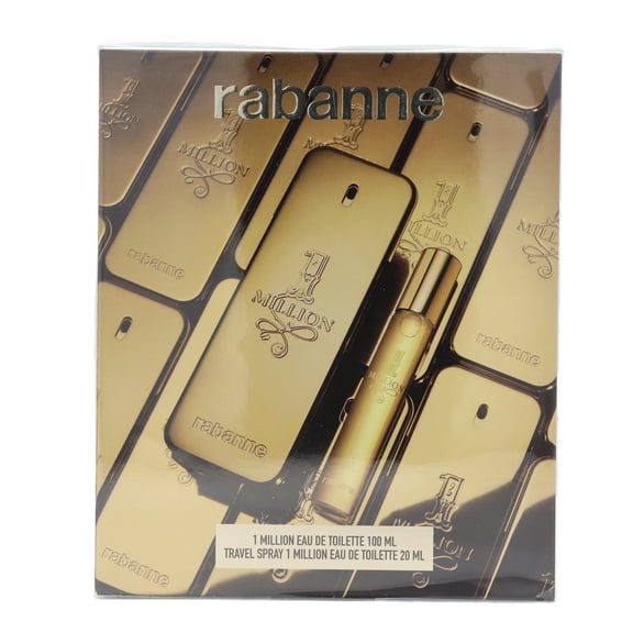 Paco Rabanne 1 Million 2pcs Gift Set For Men
100ml Eau De Toilette Spray + 20ml Travel Spray