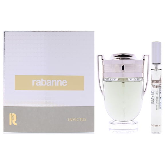 Paco Rabanne Invictus , 2 Pc Gift Set 3.4oz EDT Spray, 0.34oz EDT Spray (Mini)