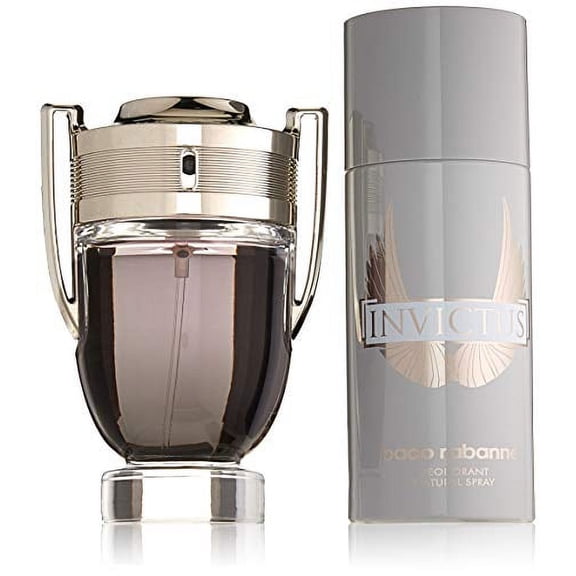 Paco Rabanne Invictus 2 Piece Gift Set for Men (Deodorant Spray Plus Eau de Toilette Spray)
