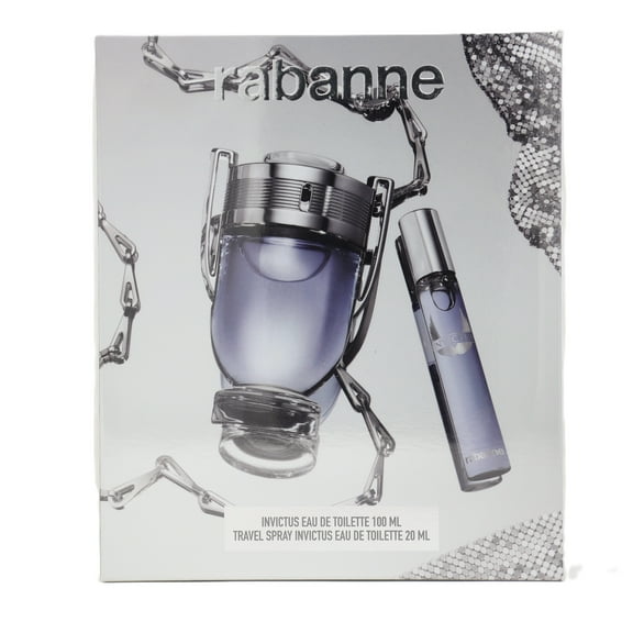 Paco Rabanne Invictus 2pcs Gift Set For Men
100ml Eau De Toilette Spray + 20ml Eau De Toilette Travel Spray