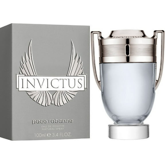 Paco Rabanne Invictus Eau de Toilette Spray For Men 3.4 oz (Pack of 2)