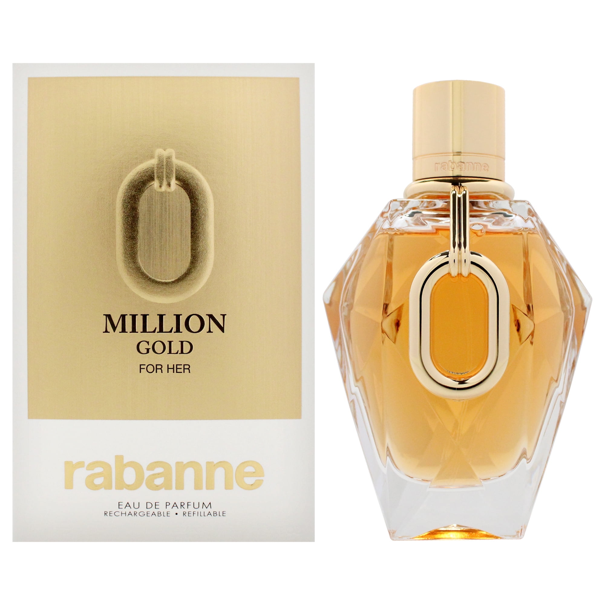 Paco Rabanne, Million Gold, 3 oz EDP Spray, Refillable - Walmart.com