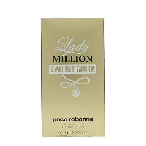 Paco Rabanne Lady Million Eau My Gold Eau De Toilette Spray for Women 2.7 oz