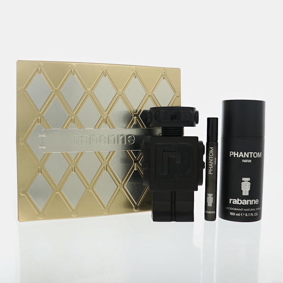 Paco Rabanne Phantom 3.4 3 Piece Gift Set For Men by Paco Rabanne Gift Set for Men
