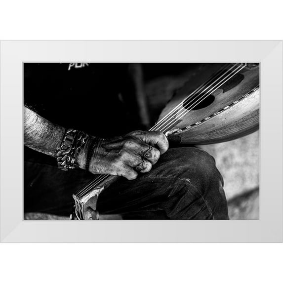 PacodlaCorte 24x17 White Modern Wood Framed Museum Art Print Titled - Tu Maosica