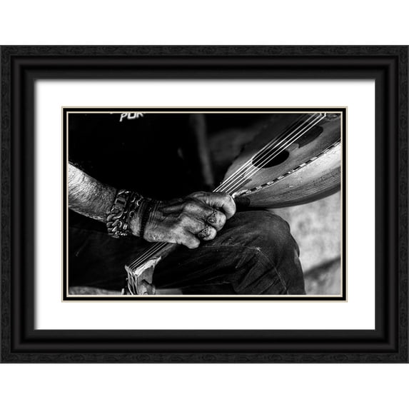 PacodlaCorte 32x23 Black Ornate Wood Framed with Double Matting Museum Art Print Titled - Tu Maosica