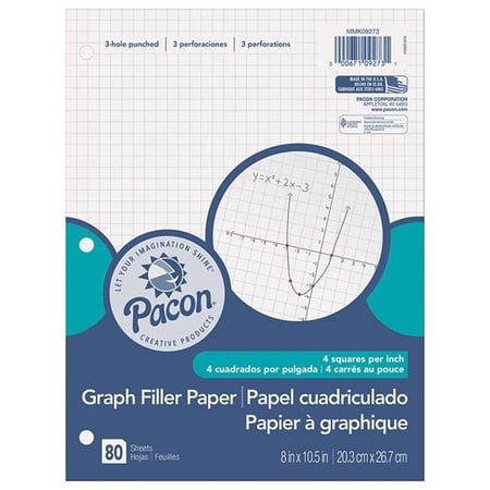 Pacon 0.25 in. Graph Paper Grid Ruling - 6 Each