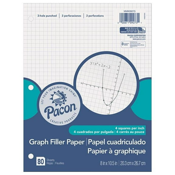 Pacon 0.25 in. Graph Paper Grid Ruling - 6 Each