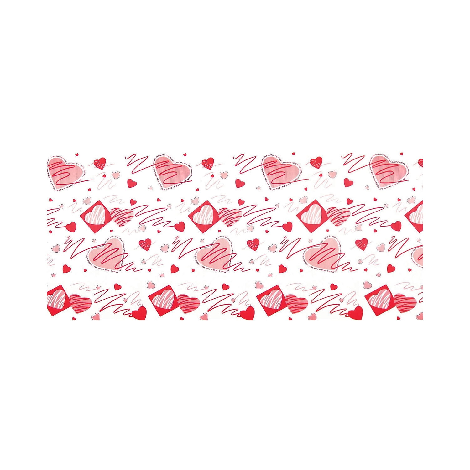 Pacon 0012251 48 in. x 25 ft. Corobuff Corrugated Valentine Hearts Paper Roll