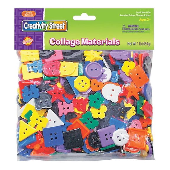 Pacon 1 lbs Creativity Street Buttons Bag - Pack of 2