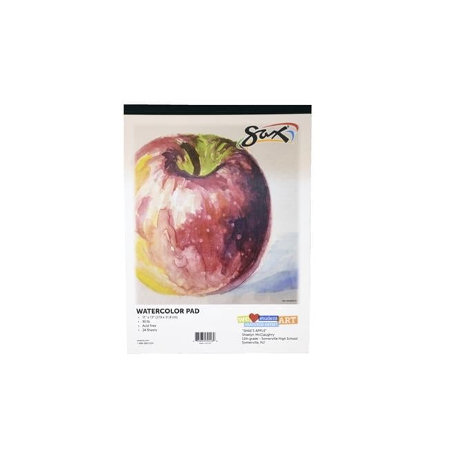 Pacon  11 x 15 in. Sax Watercolor Pad, 90 lbs, White - 24 Sheets