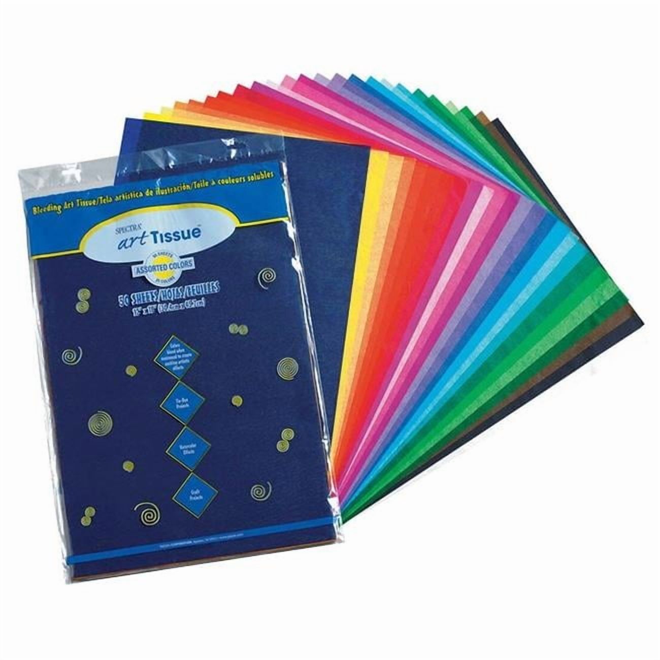 Pacon  12 x 18 in. Spectra Art Tissue, Assorted - 50 Count - Pack of 6