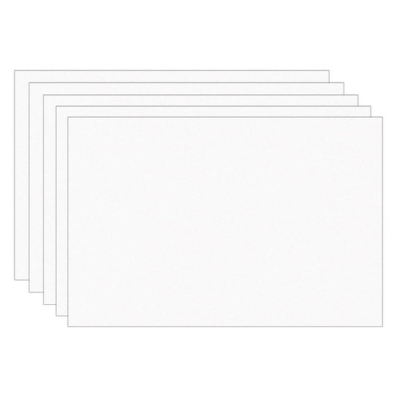 Prang Construction Paper, Medium Weight, Bright White, 12" x 18", 100 Sheets Per Pack, 5 Packs