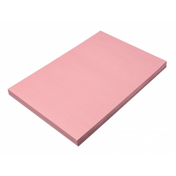 Prang Construction Paper, Medium Weight, Pink, 12" x 18", 100 Sheets