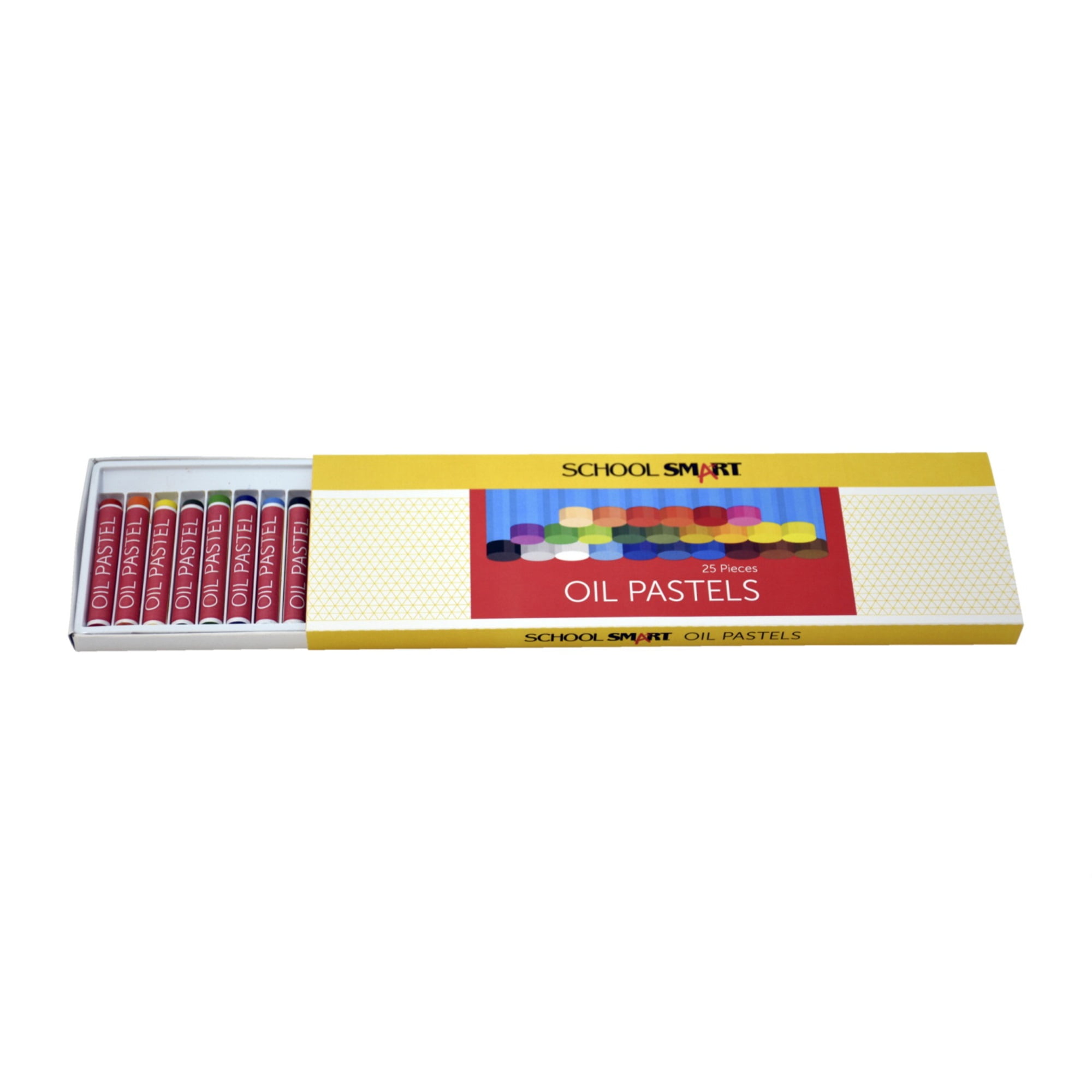 Pacon 1594965 School Smart Oil Pastels, Set of 25