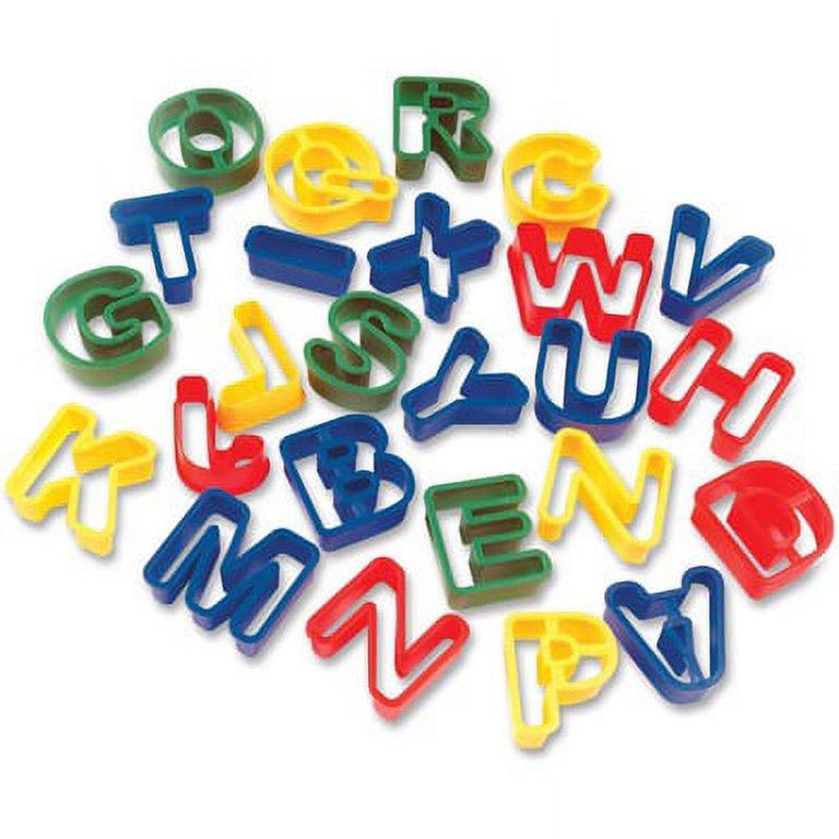 Creativity Street Dough Cutter Letters - Cutting - 26 Piece(s) - 26 / Set - Assorted - Plastic Creativity Street Dough Cutter Letters - Cutting - 26 Piece(s) - 26 / Set - Assorted - Plastic