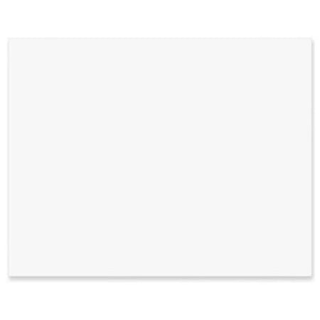 Pacon 4-Ply Railroad Board, 22 x 28 Inches, White, 50 Sheets