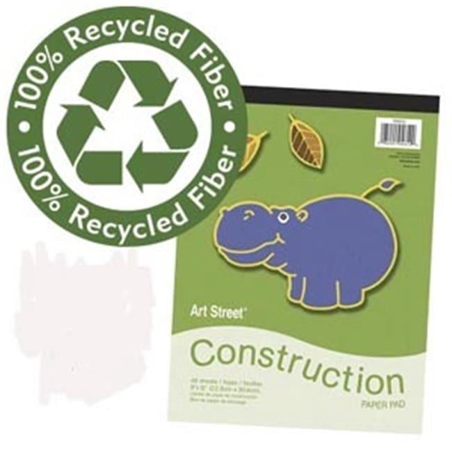Pacon 4612R Art Street Construction Paper Pads- 9 X 12 In.- 48 Sheets