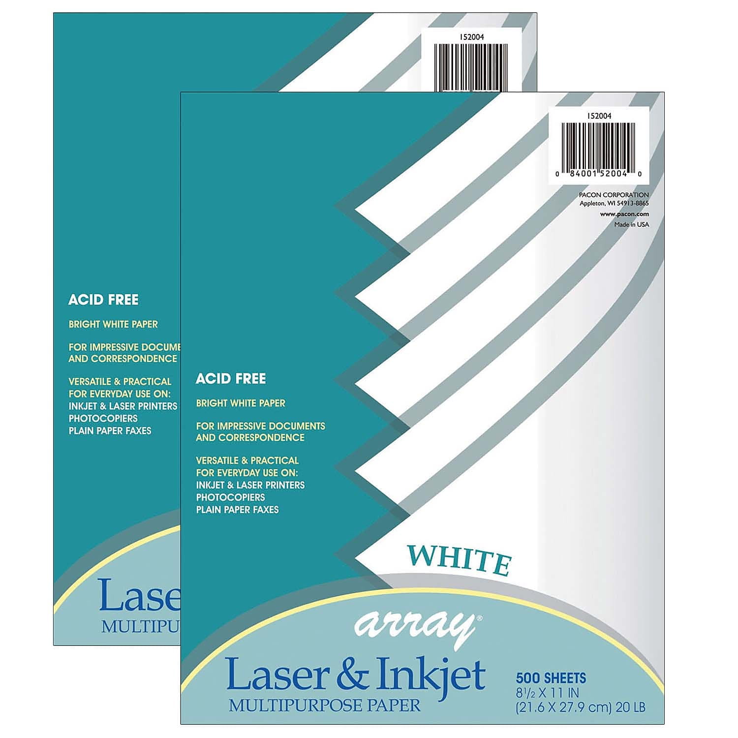 Pacon Multi-Purpose Paper, White, 8-1/2" x 11", 500 Sheets Per Pack, 2 ...