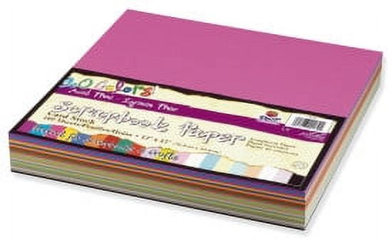 Pacon Acid-Free Heavy Weight Card Stock, 12 x 12 Inch, Assorted Colors, 160 Sheets