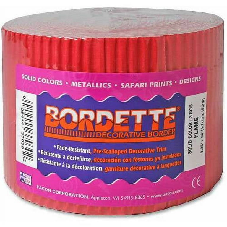 Pacon Bordette ScallopedDecorative Border, Sold as 1 Roll Pacon Bordette ScallopedDecorative Border, Sold as 1 Roll