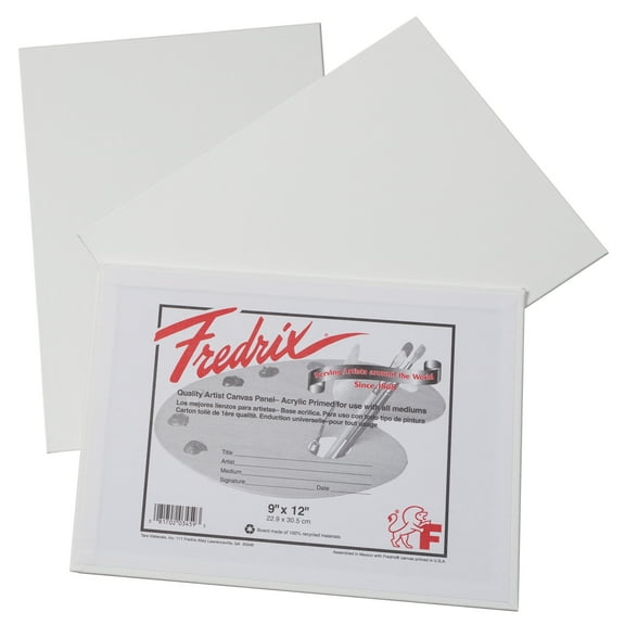 Pacon Canvas Panels, 9" x 12", White, 3 Per Pack, 2 Packs