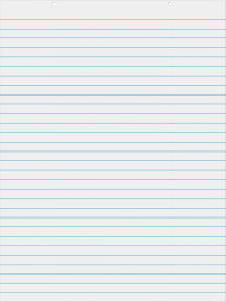 Pacon Chart Tablet, 1" Ruled, 24" x 32", White, 70 Sheets, No Cover