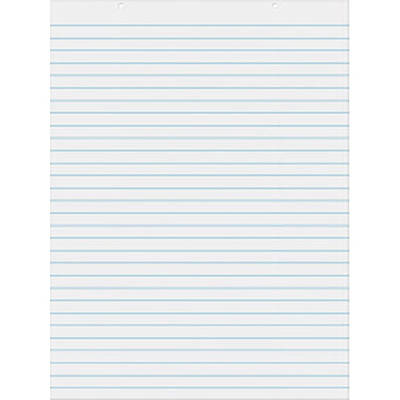 Pacon Chart Tablet, 1" Ruled, 24" x 32", White, 70 Sheets, No Cover