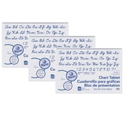 Pacon Chart Tablet, 1" Ruled, 24" x 16", White, 25 Sheets