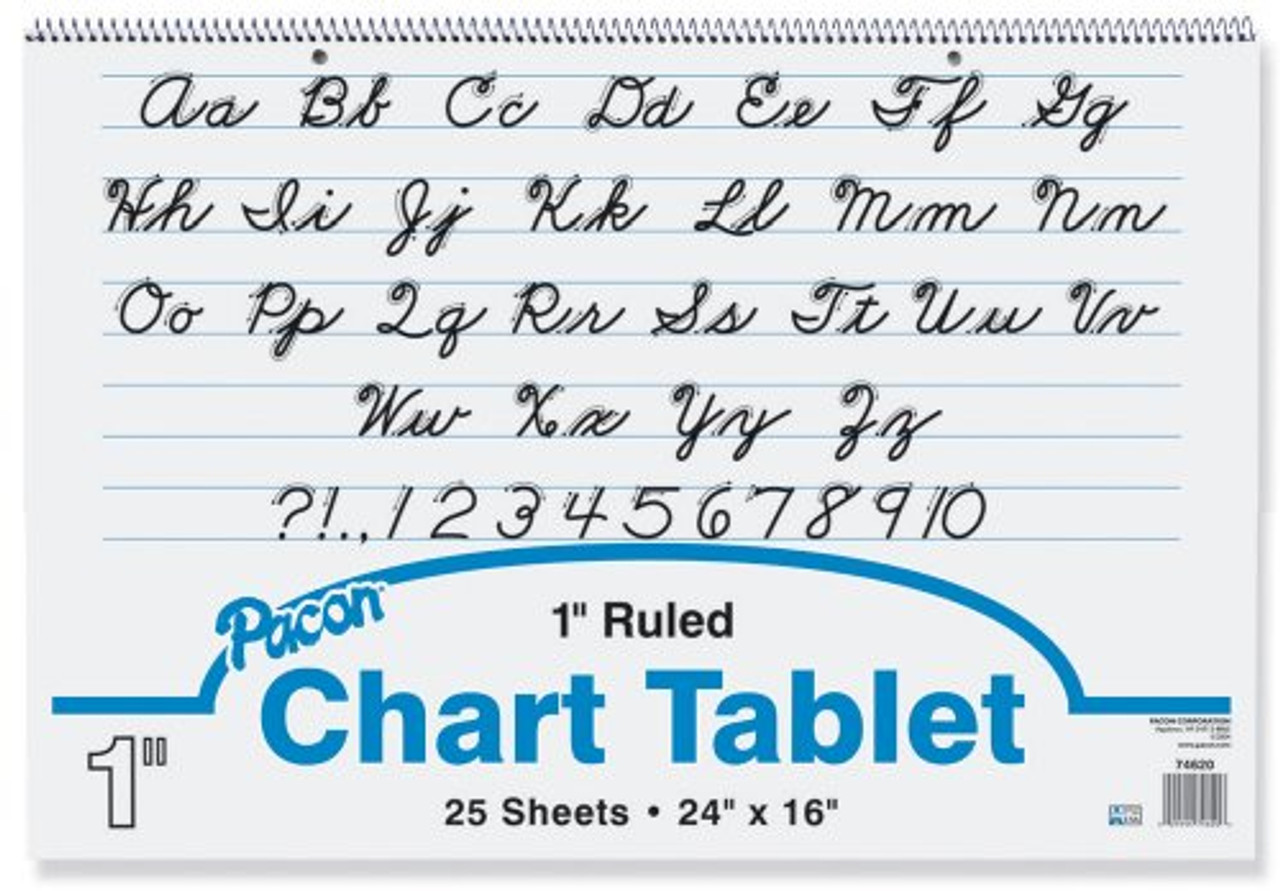 Pacon Chart Tablet 24" X 16" White (PAC74620)