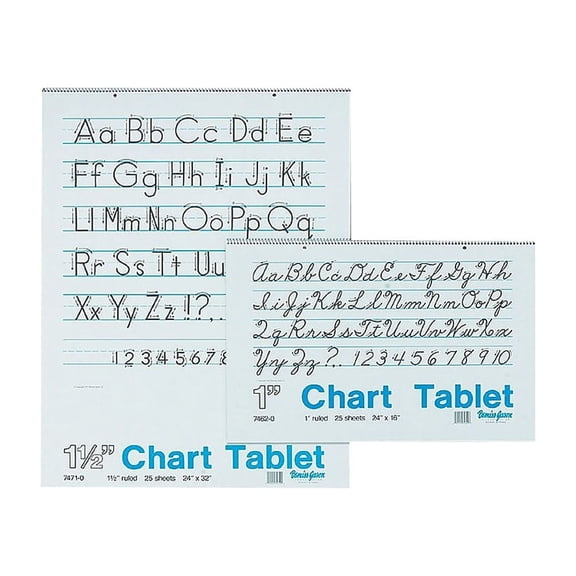Pacon Chart Tablets Cursive Cover 32 x 24 1 PAC-74610