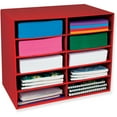 thumbnail image 1 of Pacon Classroom Keepers Corrugated Cardboard 10 Compartments 17"x 12.88" x 21" File Organizer, Red, 1 of 2