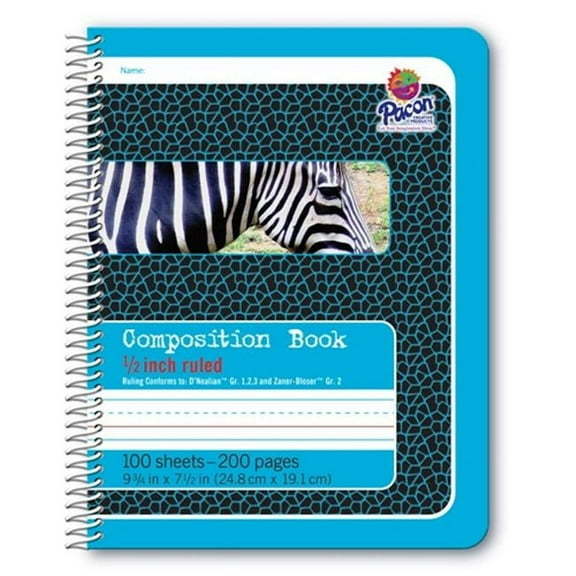 Pacon  Composition Book 0.5 in. Ruled Spiral Bound