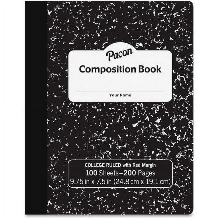 Pacon Composition Book - 100 Sheets - 200 Pages - College Ruled - 0.28 Pacon Composition Book - 100 Sheets - 200 Pages - College Ruled - 0.28