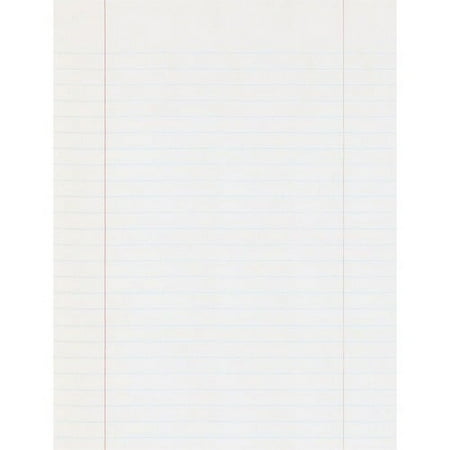 Pacon Composition Paper White - Letter - 500 Sheets - Ruled Red Margin - 16 lb Basis Weight - 8 1/2" x 11" - White Paper - 500 / Ream | Bundle of 10 Reams