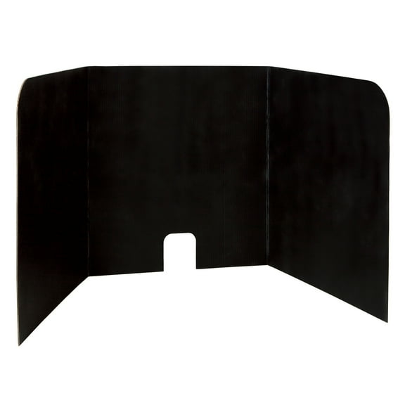 Pacon Computer Lab Privacy Board, Black, 4 Count