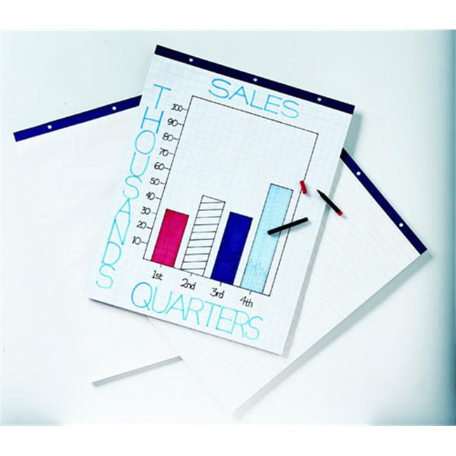 Pacon Corporation Easel Pads 50 Sheets 1 Inch Ruled - White