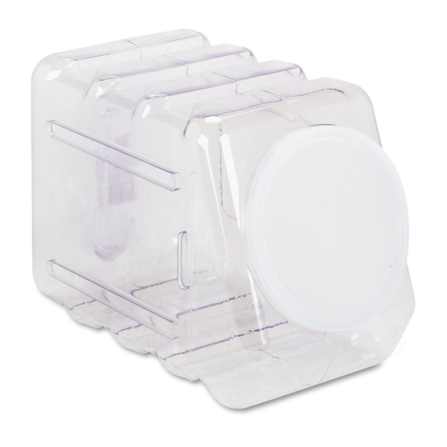 Clear Impact-Resistant Stackable Plastic Storage Box with Lid