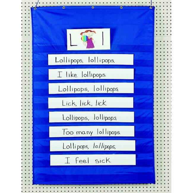 Pacon Corporation  Pocket Chart - Blue