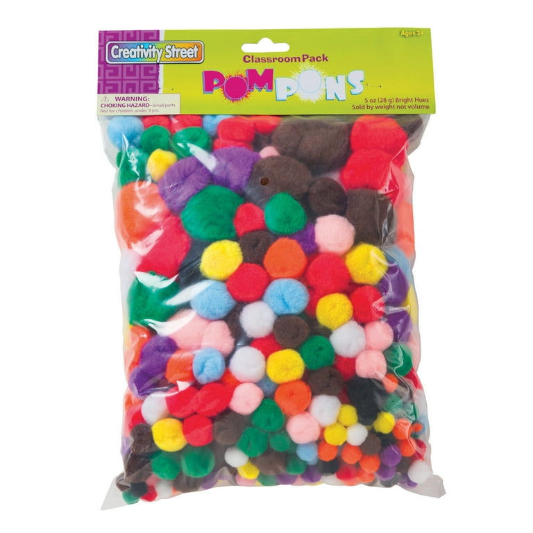 Ready 2 Learn Pom Poms - Assorted Colors - 240 per Pack - 3 Packs