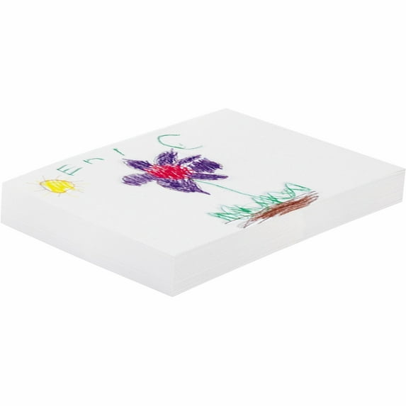 Pacon Drawing Paper 500 Sheets - Plain - 18" x 24" - White Paper - Acid-free, Heavyweight - Recycled - 500 / Ream